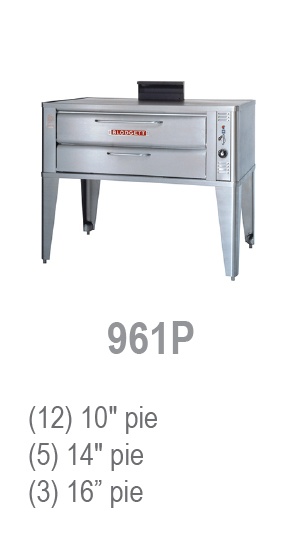 961P deck oven capacity